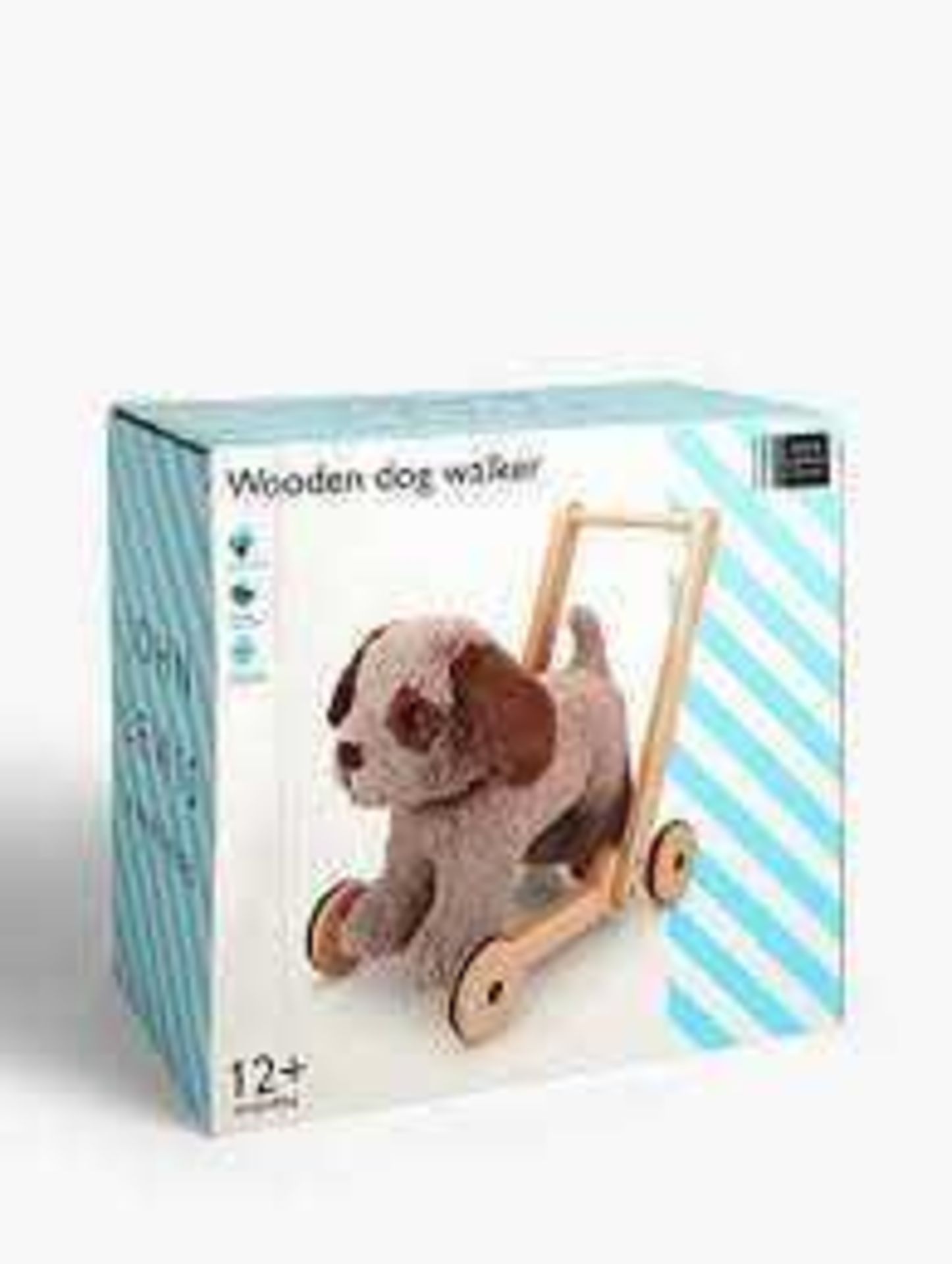 RRP £90 Boxed John Lewis And Partners Age 12Mnths Plus Wooden Dog Walker