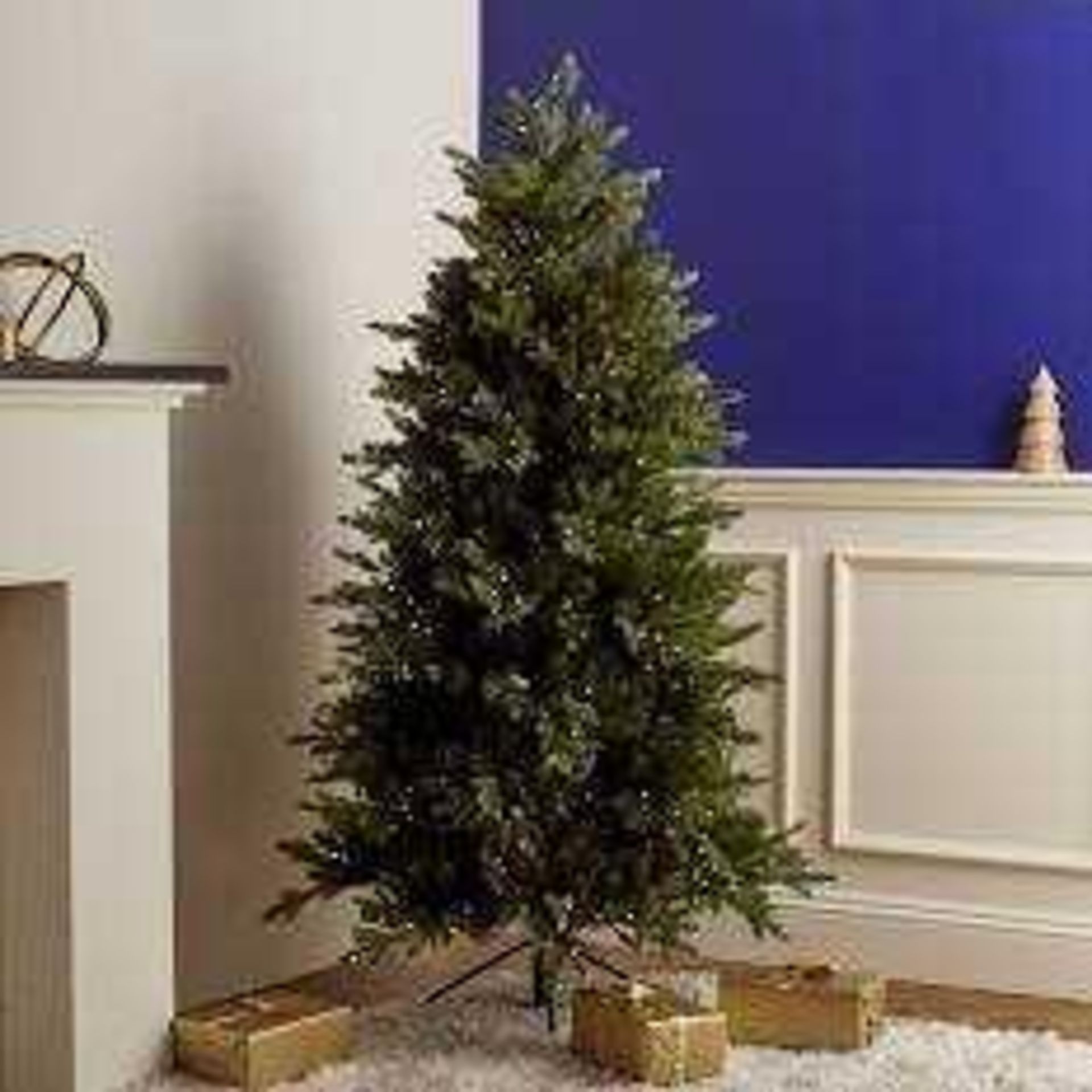 RRP £400 Boxed Santa'S Best 116 Function Pre-Lit Deluxe Spruce Christmas Tree With Remote