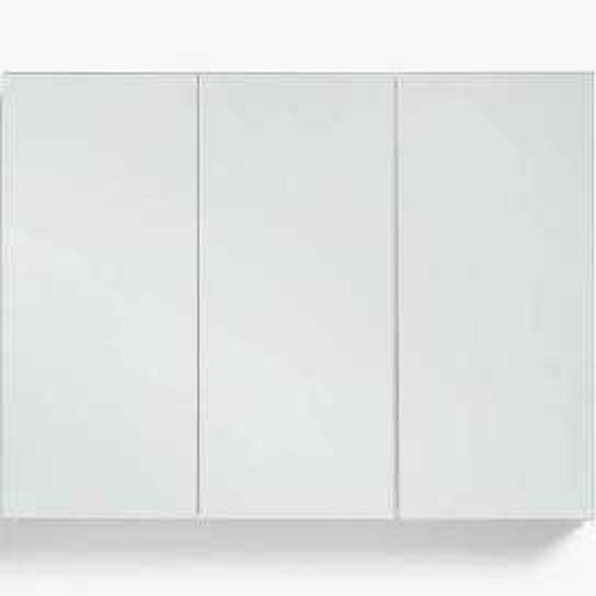 RRP £130 Boxed John Lewis And Partners Stainless Steel Triple Door Mirrored Bathroom Cabinet