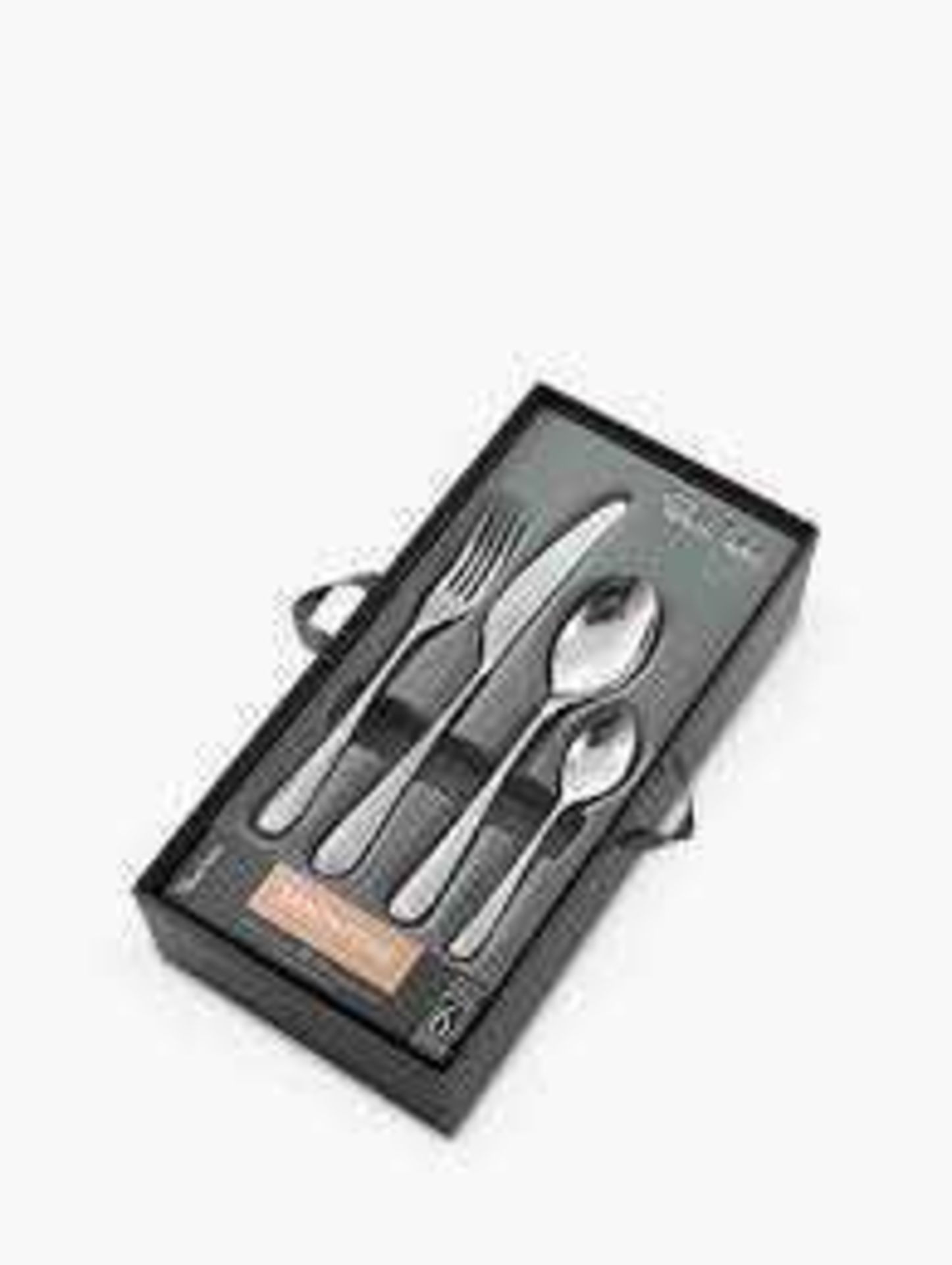 RRP £135 Boxed Robert Welch Sandstone 24 Piece 6 Place Setting Designer Cutlery Set