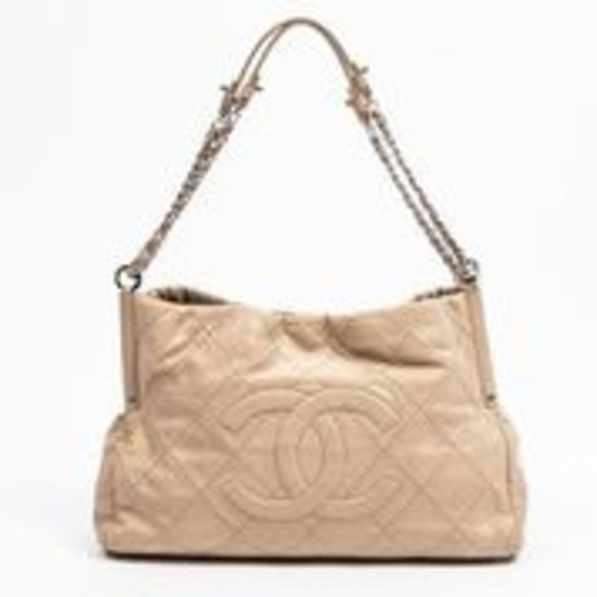 RRP £2,800 Chanel Front Logo CC Quilted Tote Shoulder Bag Biege - AAQ0108 - Grade A - Please Contact