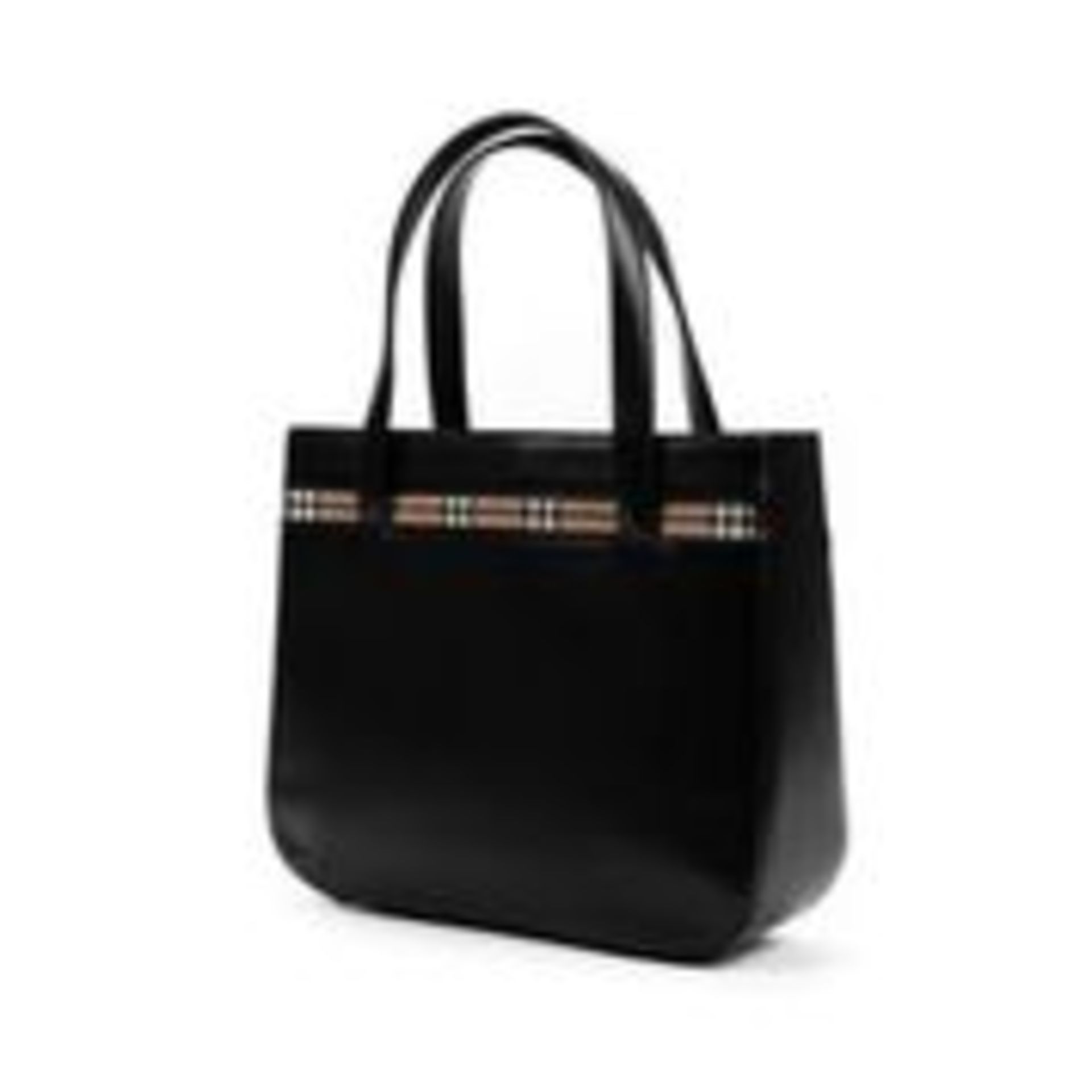 RRP £1,590 Burberry Square Tote Handbag Black - AAR1125 - Grade A - Please Contact Us Directly For