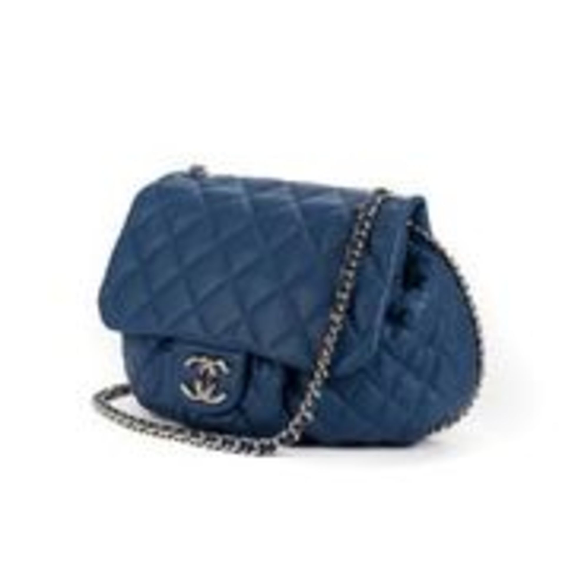 RRP £3,800 Chanel Chain Around Shoulder Bag Blue - EAG3195 - Grade AA - Please Contact Us Directly