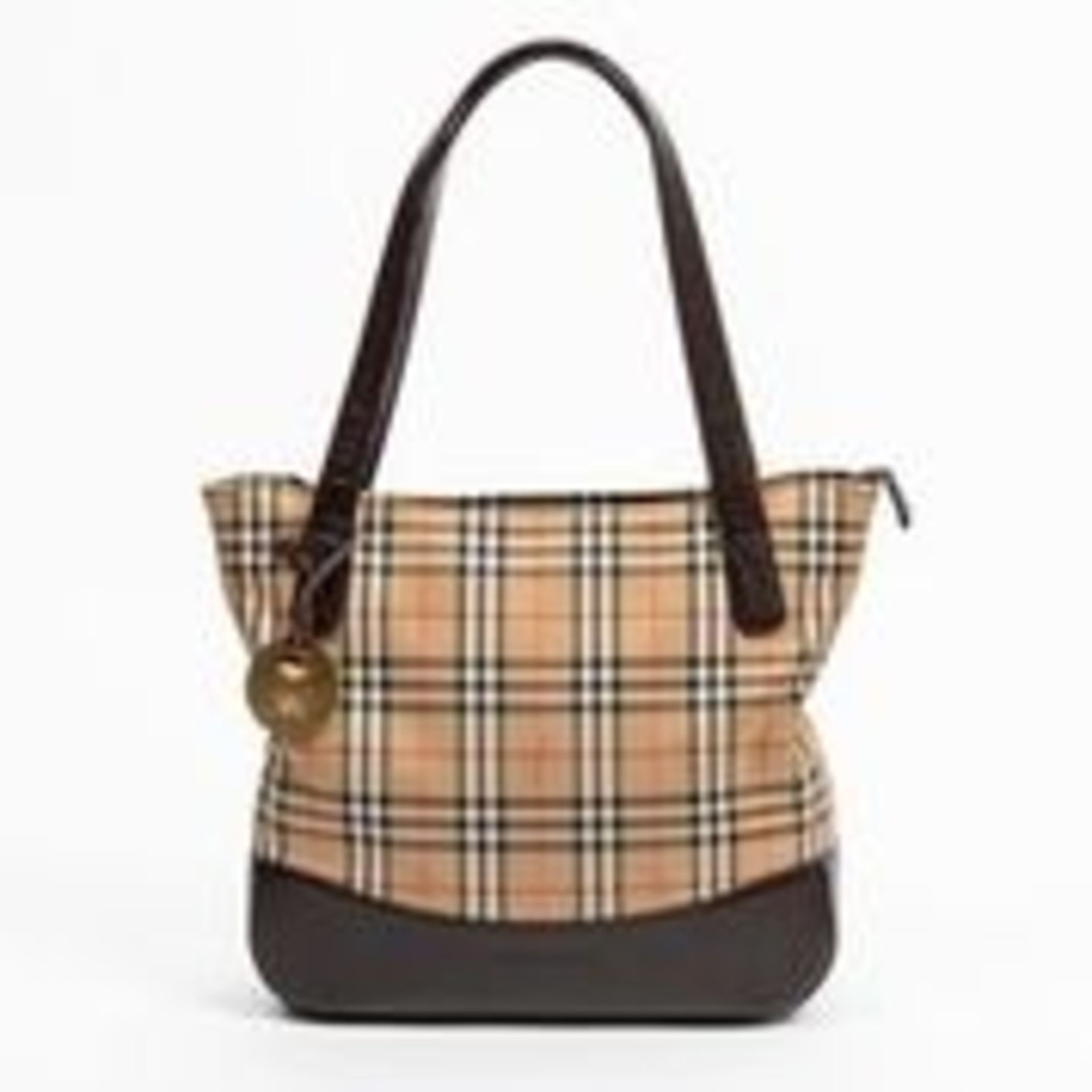 RRP £1,290 Burberry Long Handle Bi Color Tote Shoulder Bag Beige/Brown - AAQ5518 - Grade AB - Please