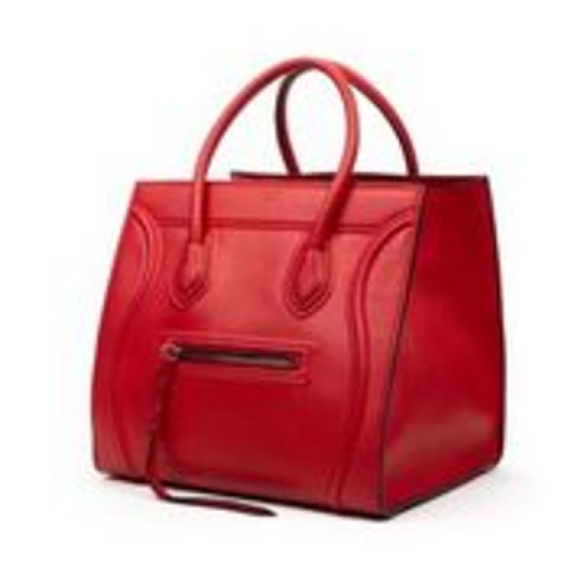 RRP £2,400 Celine Luggage Handbag Red - EAG4393 - Grade A - Please Contact Us Directly For