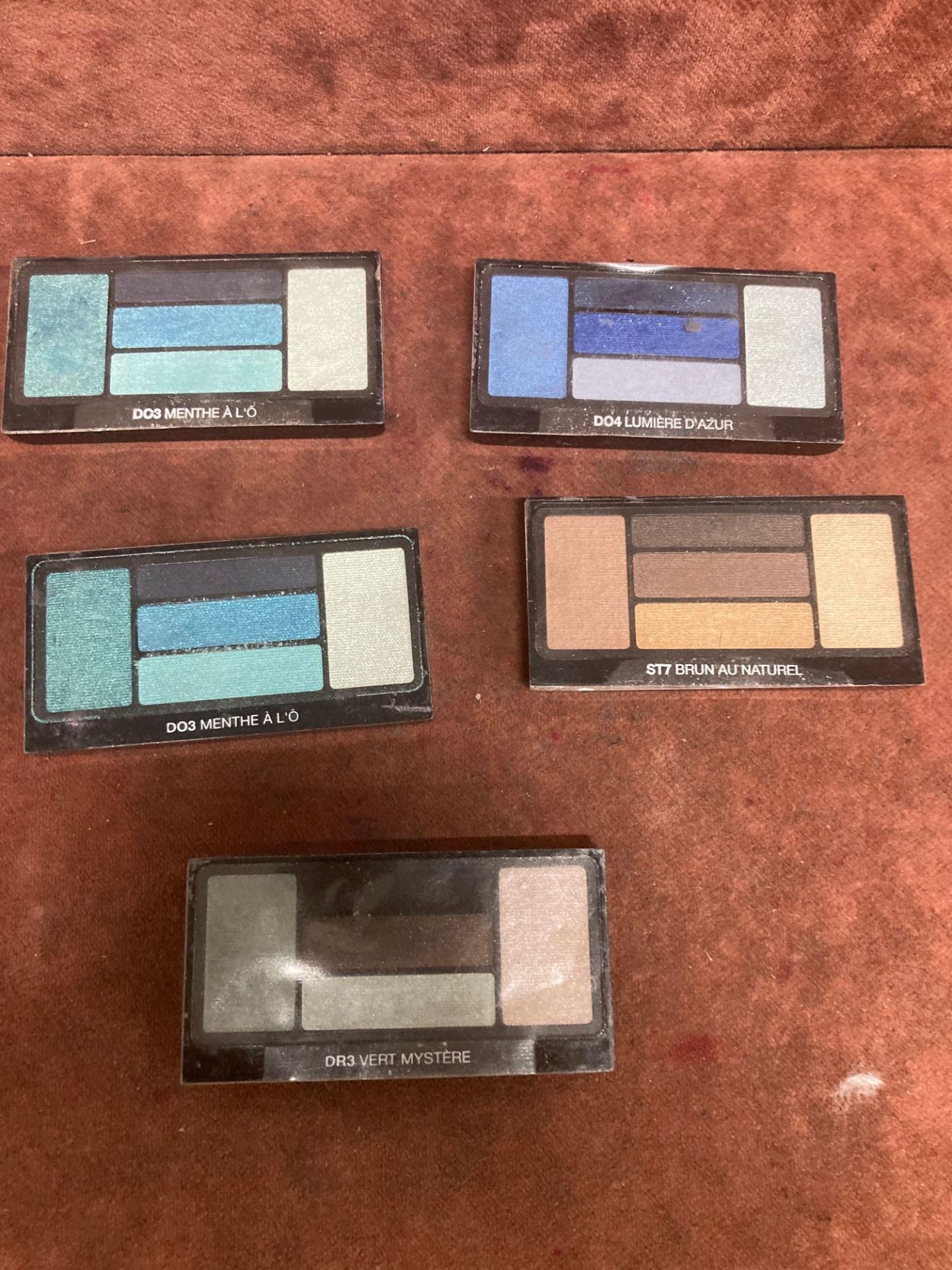 (Jb) RRP £225 Lot To Contain 5 Testers Of Lancome 5 Colour Eyeshadow Palettes All Ex-Display And Ass