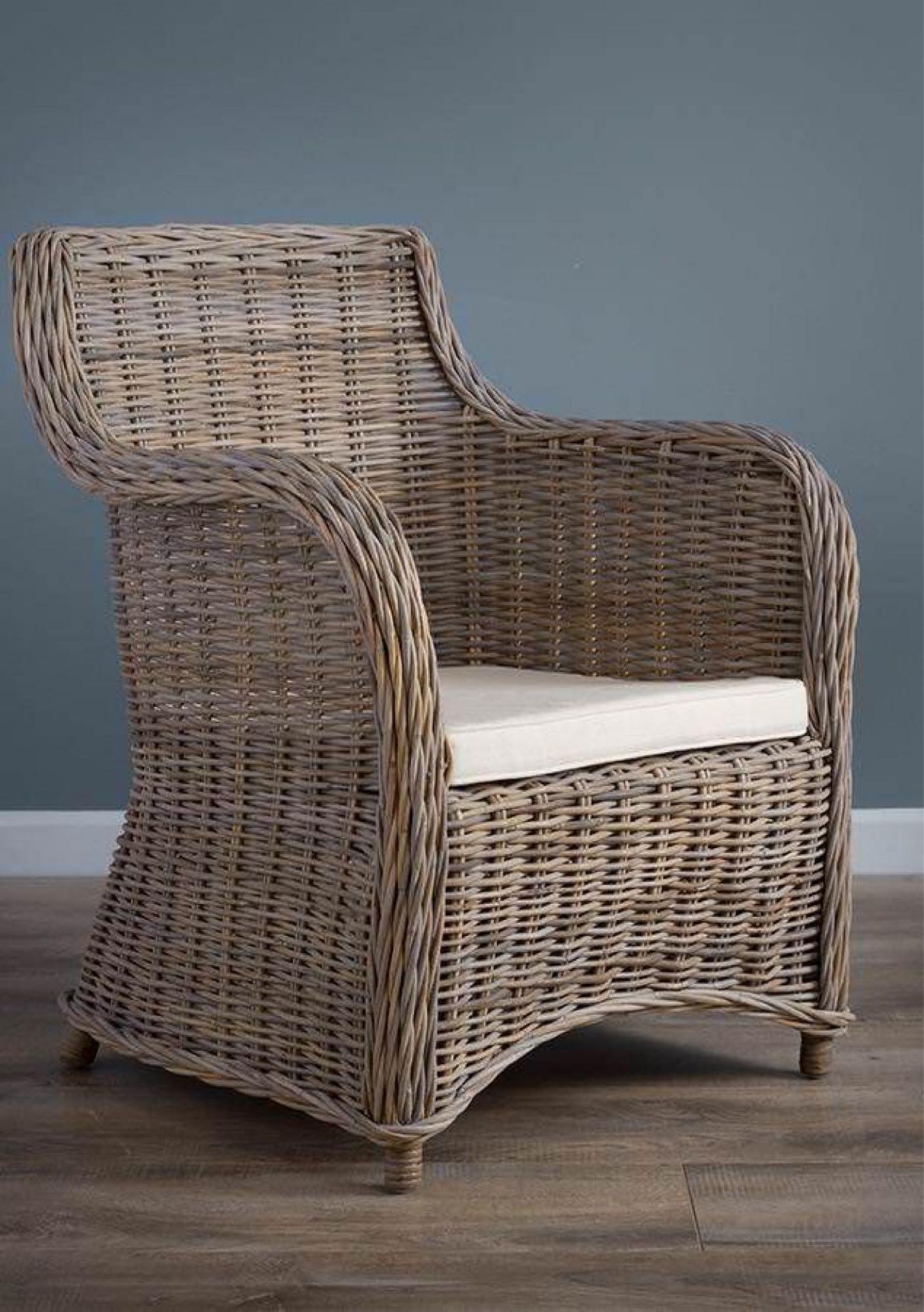 RRP £220 Set Of 2 Dante Straight Back Garden Chairs