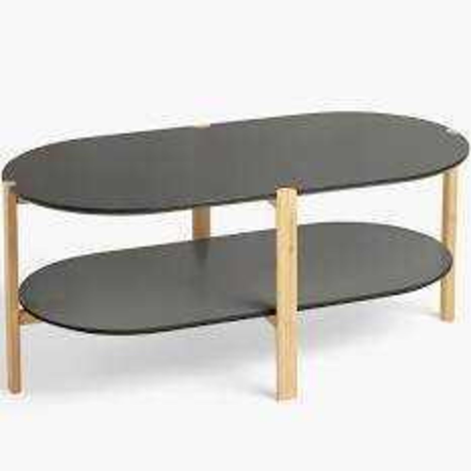 RRP £90 Boxed John Lewis And Partners Perch Black Coffee Table