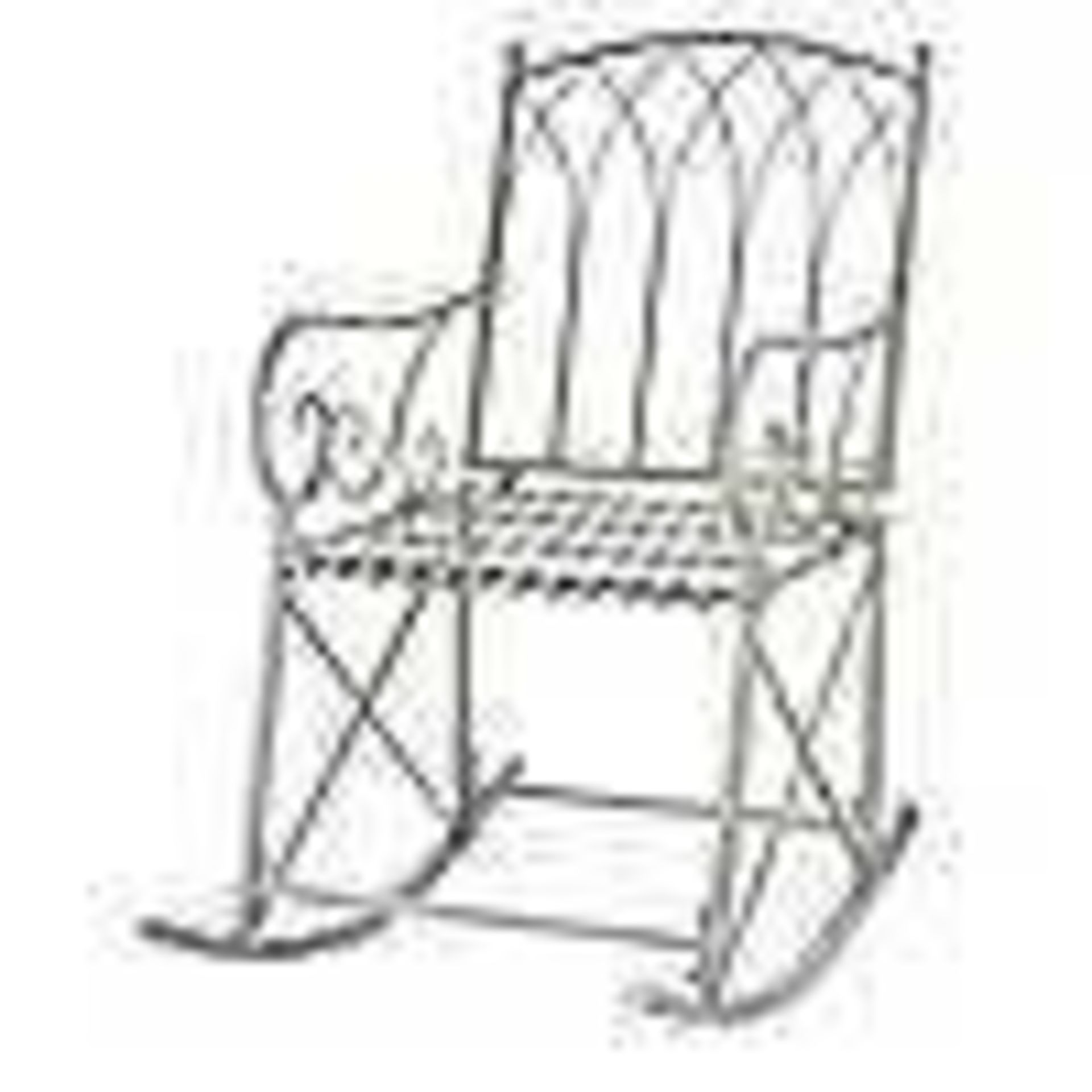 RRP £80 Lot To Contain Alison Cork Metal Rocking Chair