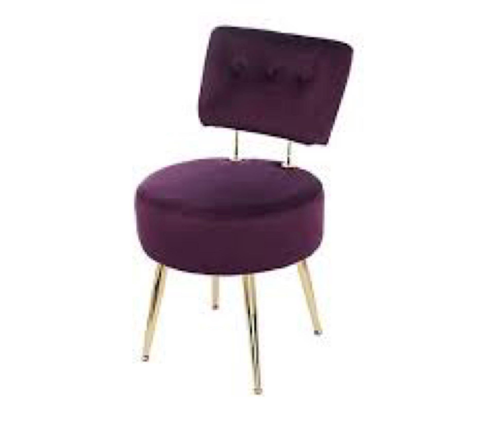 RRP £90 Lot To Contain 1 Boxed Outlet Alison Cork Velvet Cocktail Chair