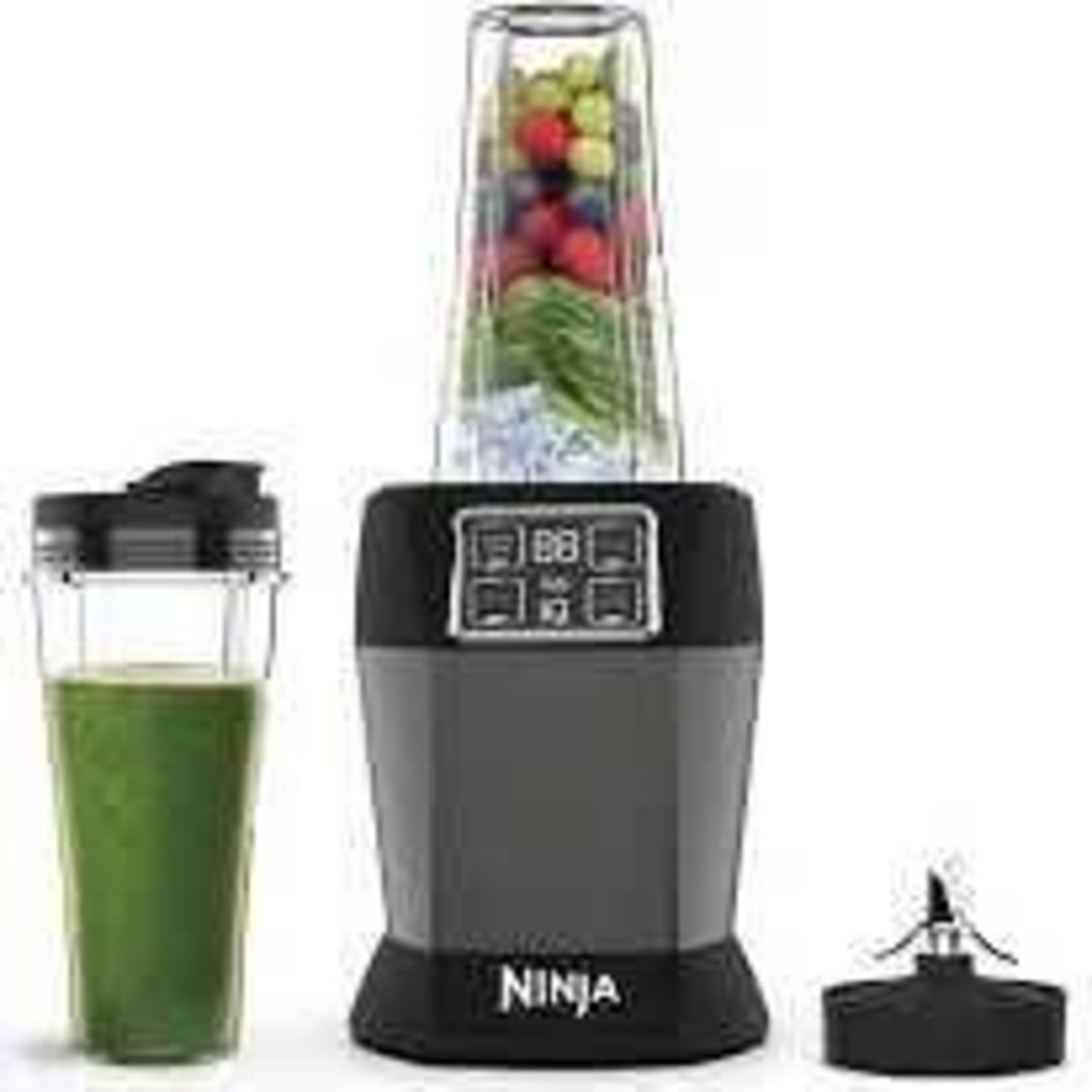 RRP £70 Boxed Ninja Blender Auto Iq Fresh Fruit Blender