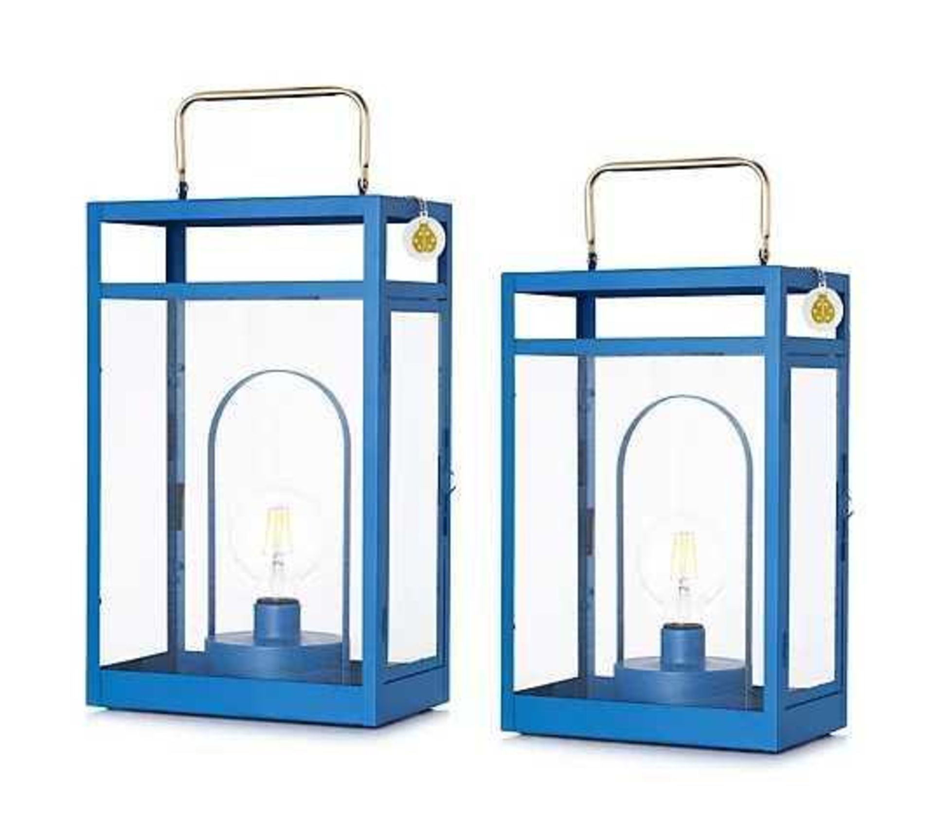 RRP £70 Boxed Pair Of Amanda Holden Bundleberry Decorative Lanterns