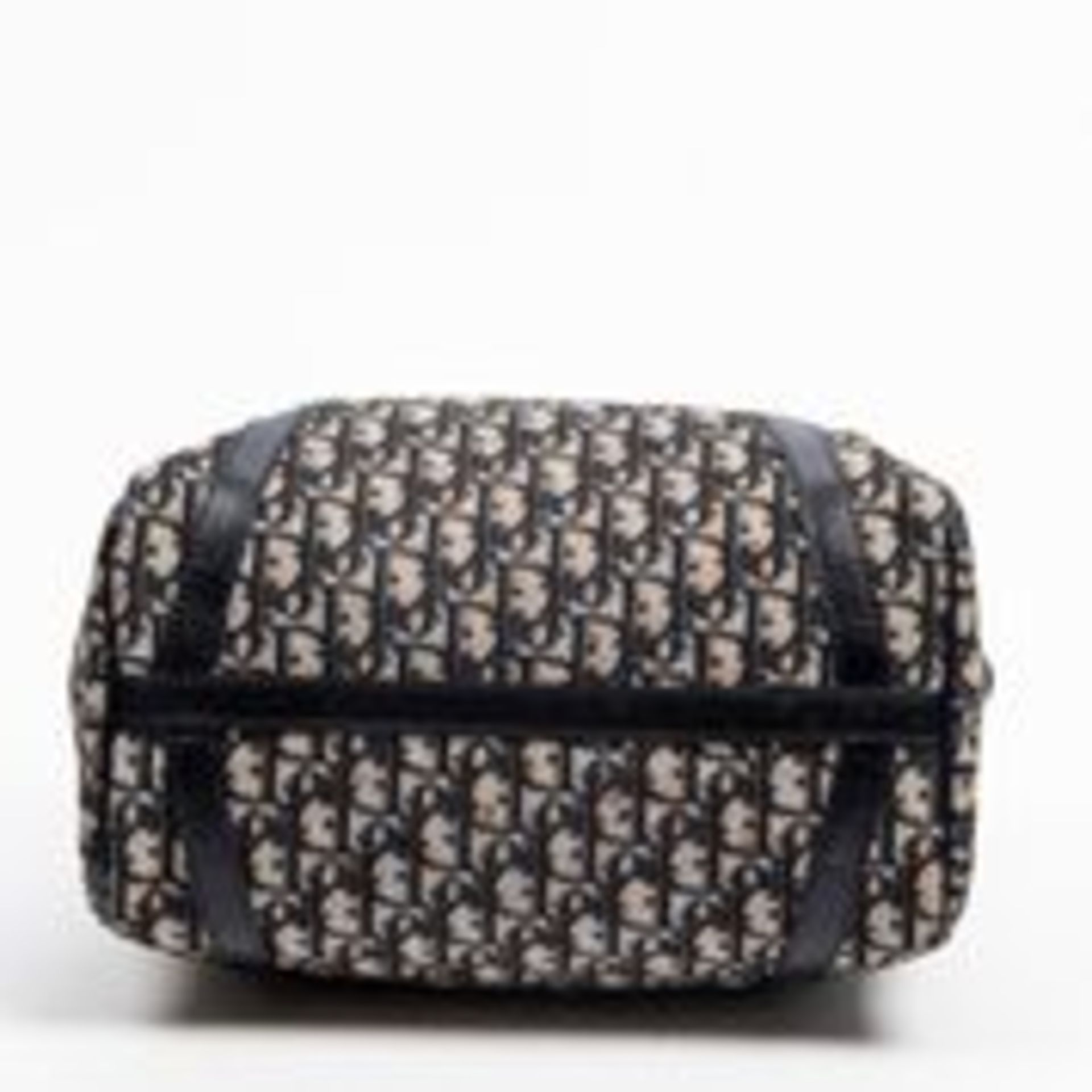 RRP £1,200 Dior Vintage Trotter Boston Handbag Beige/Navy Blue - AAQ5263 - Grade AB - Please Contact - Image 2 of 4