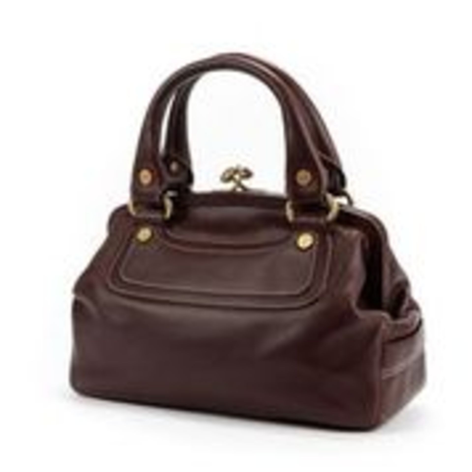 RRP £1,185 Celine Satchel Handbag Dark Burgundy - AAP2233 - Grade A - Please Contact Us Directly For