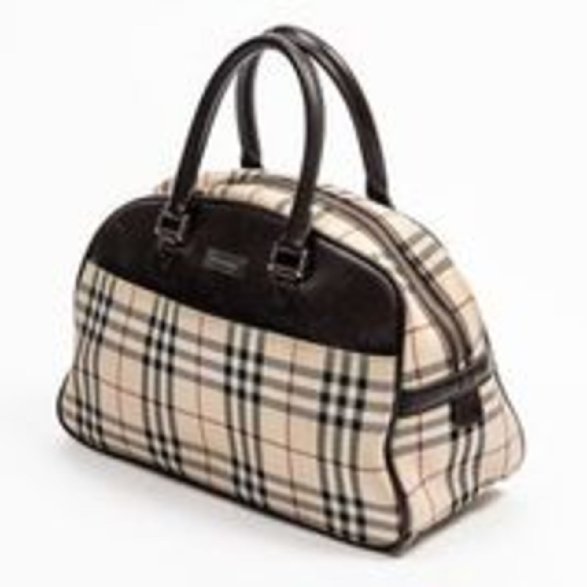 RRP £1,250 Burberry Front Pocket Horizontal Tote Handbag Beige/Dark Brown - AAQ4440 - Grade AB - - Image 2 of 4