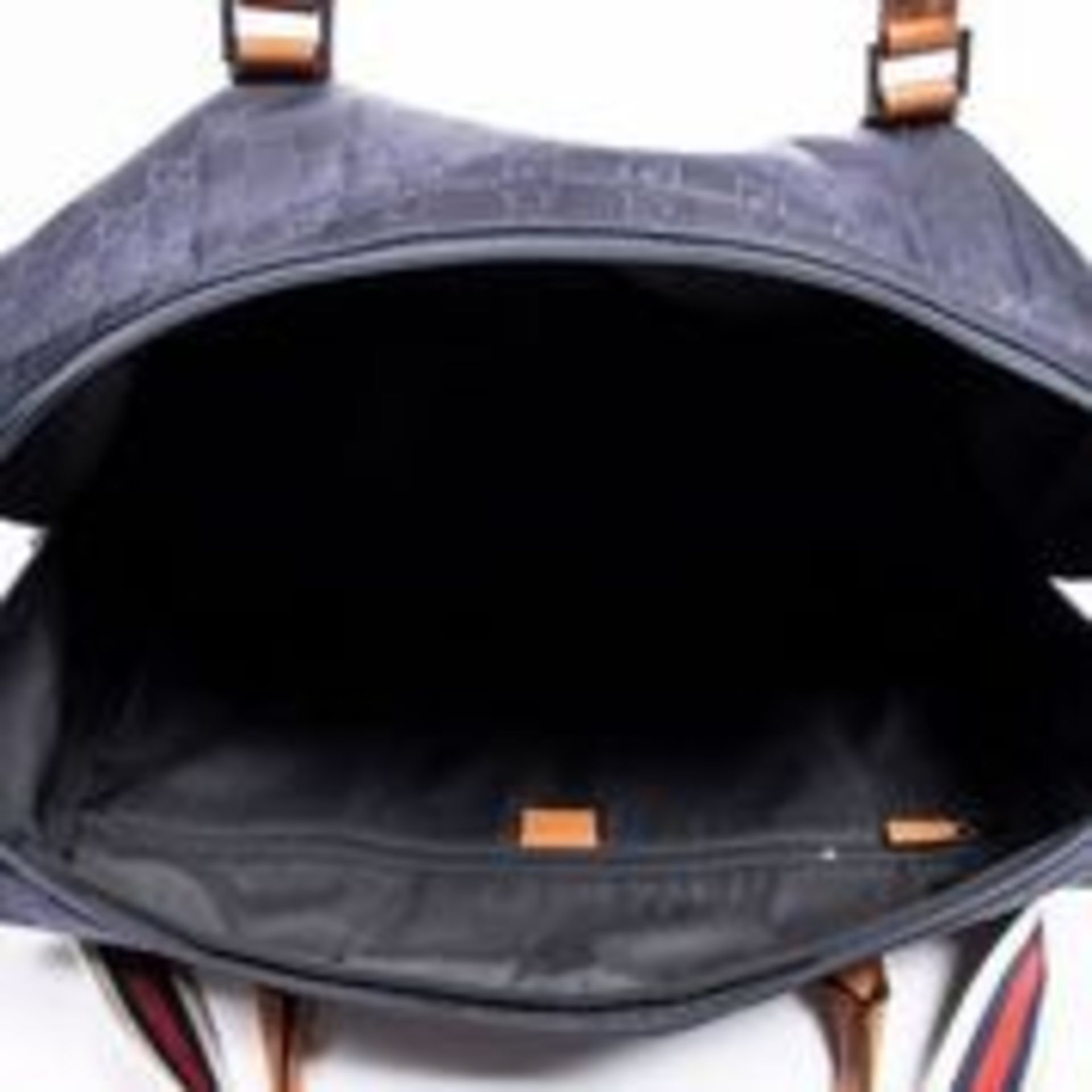 RRP £1,450 Gucci Web Duffle Travel Bag Navy Blue/Brown - AAR3720 - Grade A - Please Contact Us - Image 3 of 3