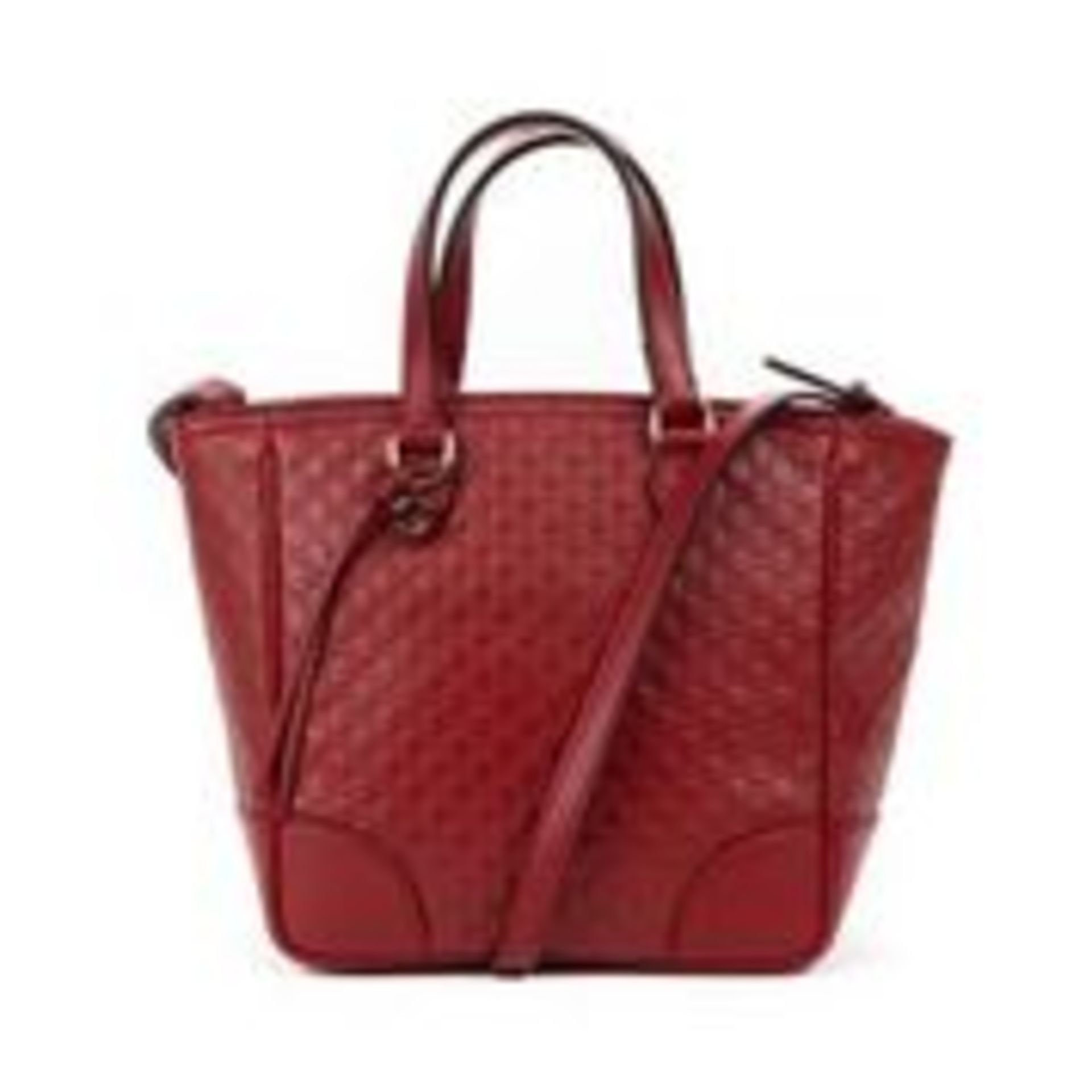 RRP £1,400 Gucci Guccissima Mini Tote Red - EAG4201 - Grade N - Please Contact Us Directly For