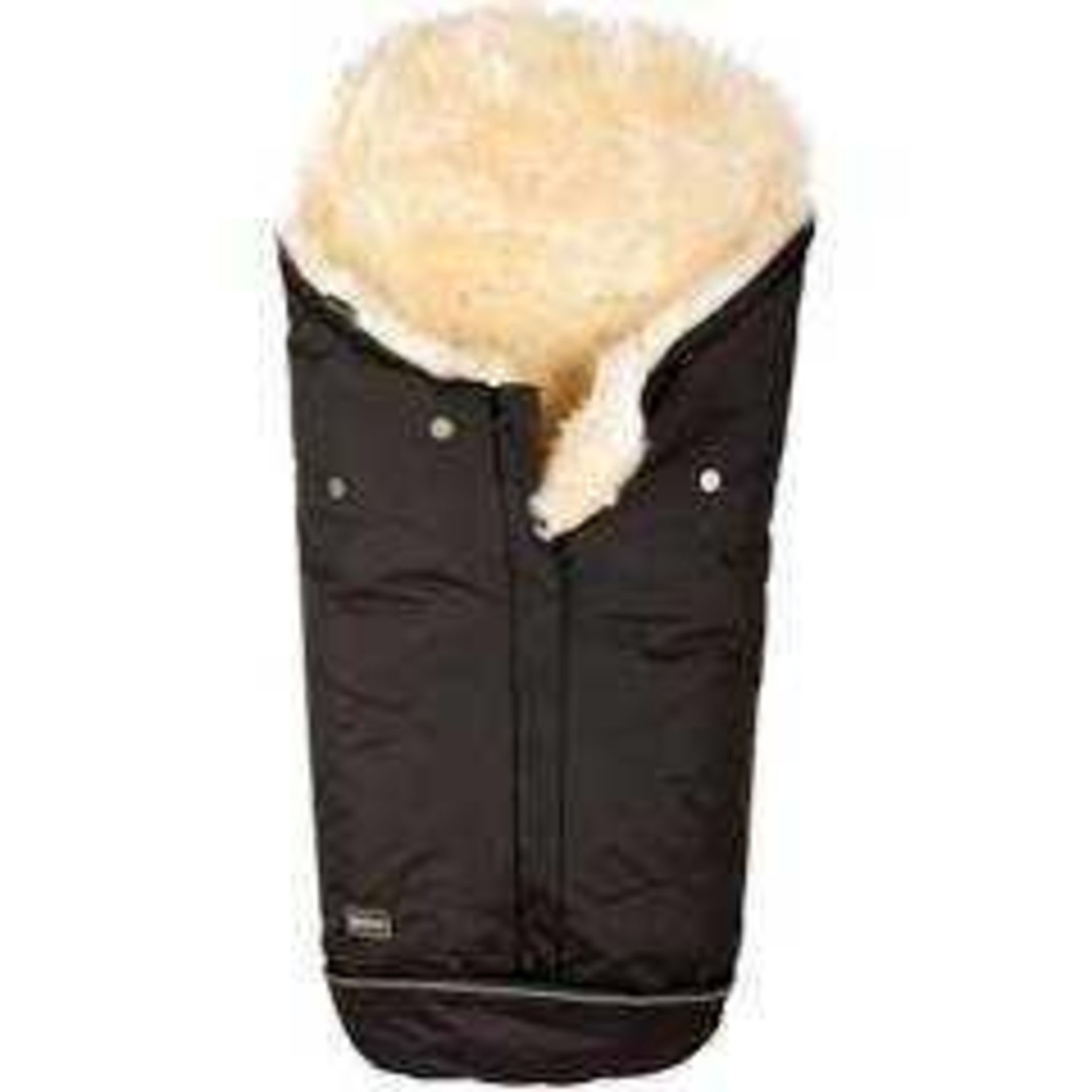 RRP £120 Lot To Contain 1 John Lewis & Partners Baby Lambskin Footmuff In Black