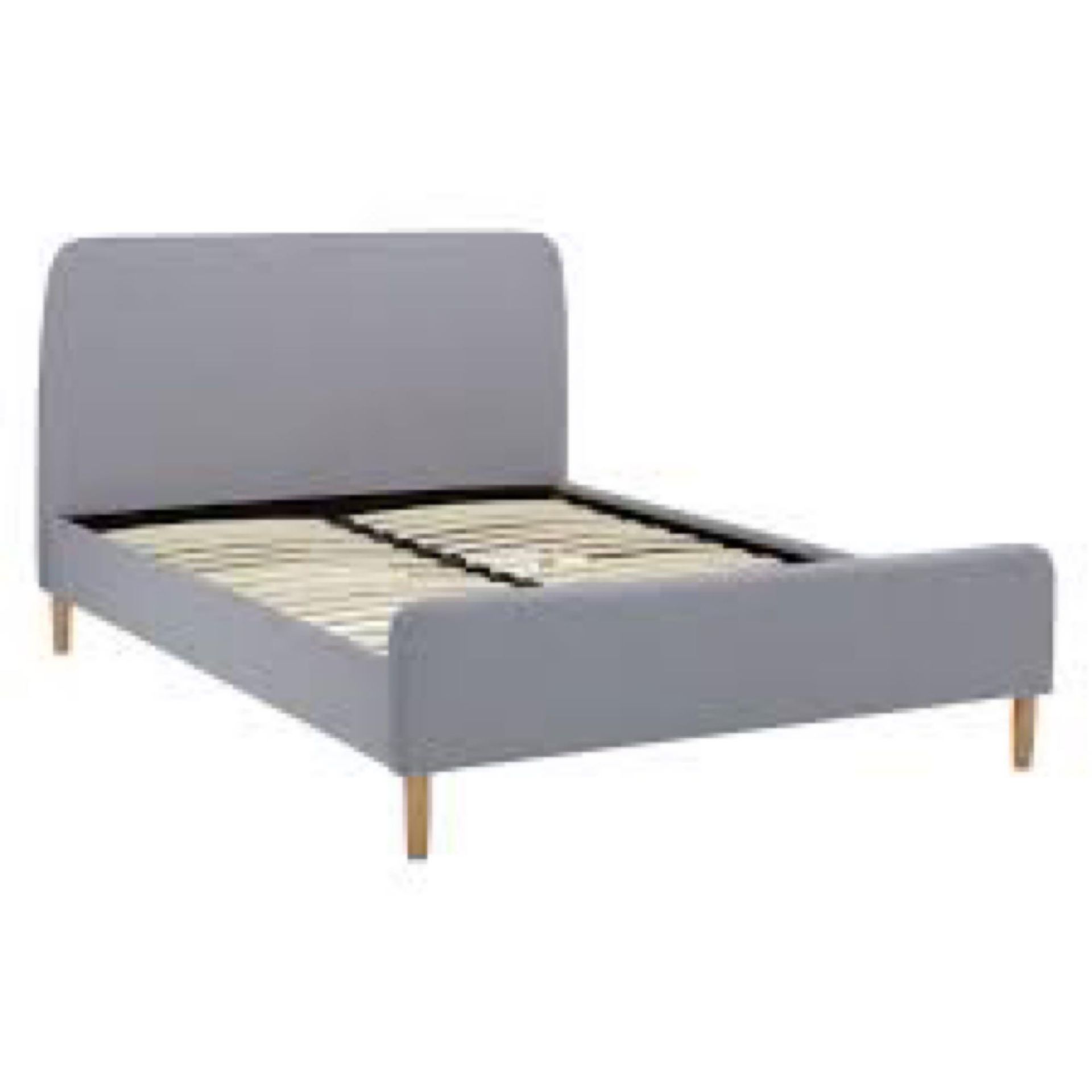 RRP £200 Lot To Contain 1X John Lewis Bonn Bed 135Cm In Grey