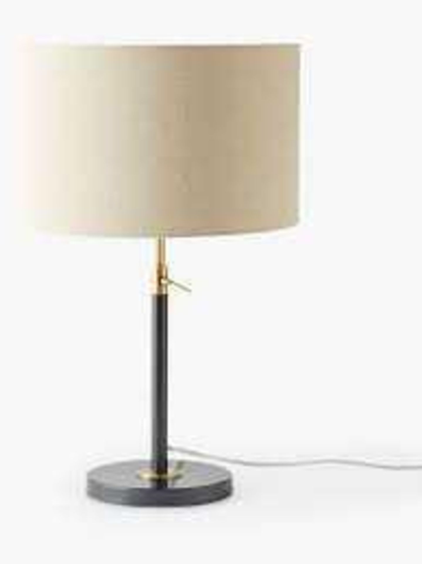 RRP £120 Combined Lot To Contain 1X John Lewis Table Lamp With Shade, 1X John Lewis Desk Lamp