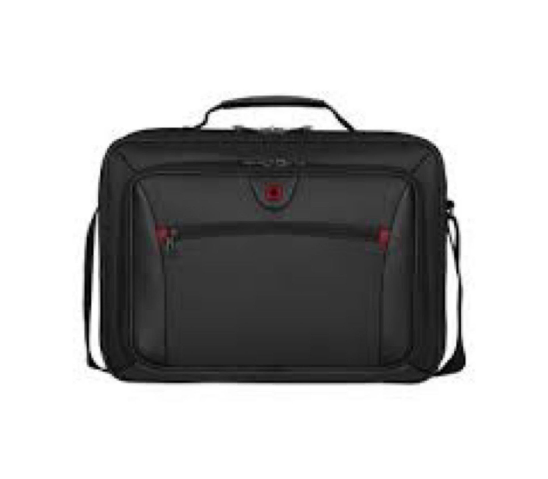 RRP £80 Lot To Contain 2 Wenger Laptop Bag Carriers In Black With Storage Compartment