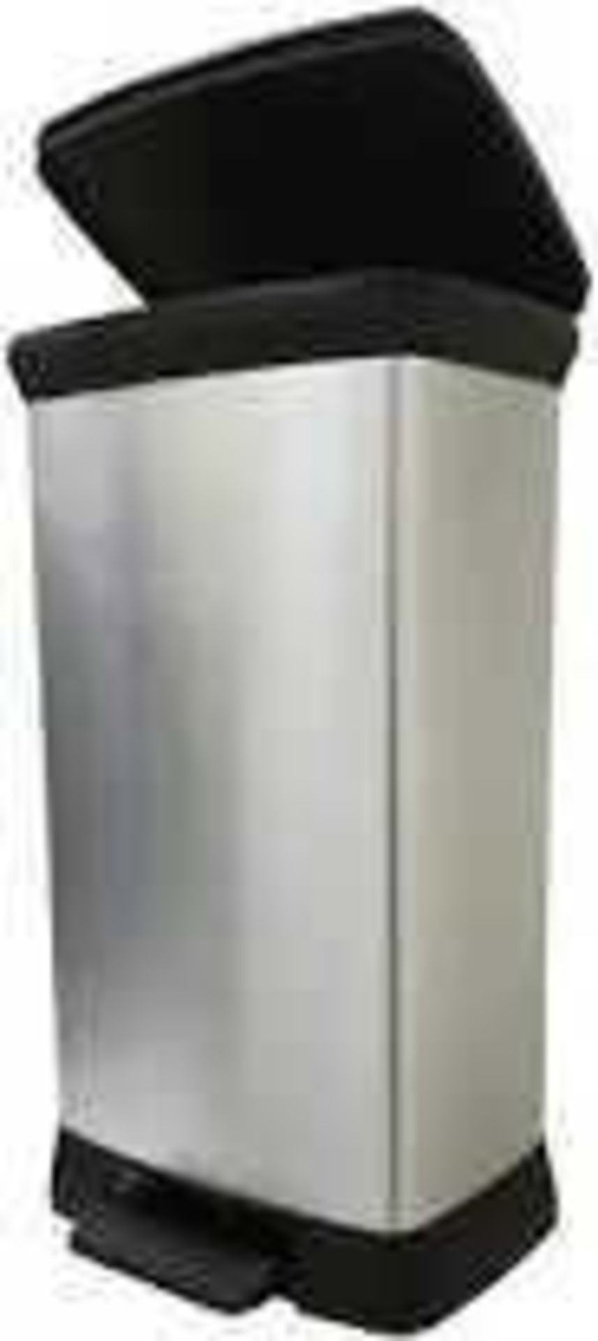 RRP £120 Lot To Contain 2 John Lewis Bins Including 1 Pedal Bin And 1 Double Recycling Bin