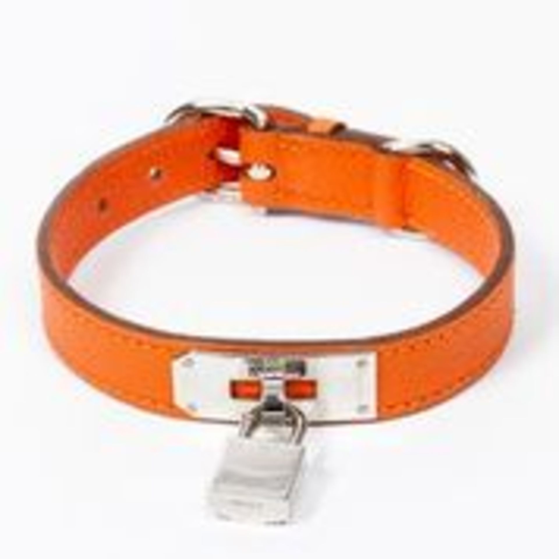 RRP £800 Hermès Kelly Dog Collar Orange - AAO7850 - Grade AA - Please Contact Us Directly For