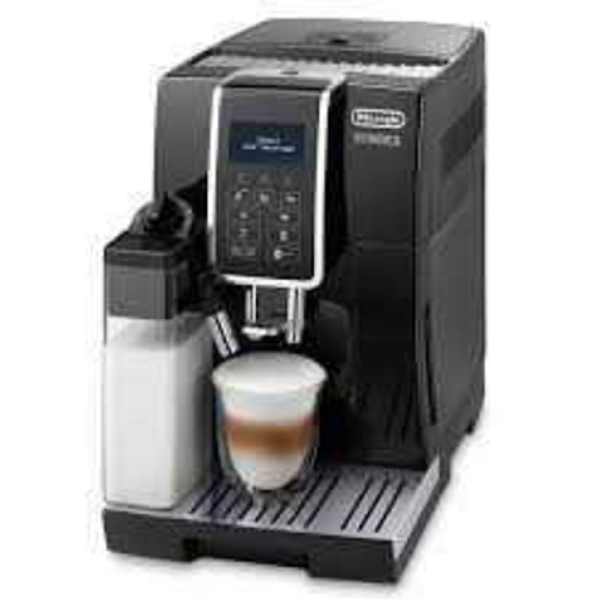 RRP £600 Boxed Brand New Delonghi Dinamica Automatic Bean To Cup Stainless Steal Cappuccino Coffee