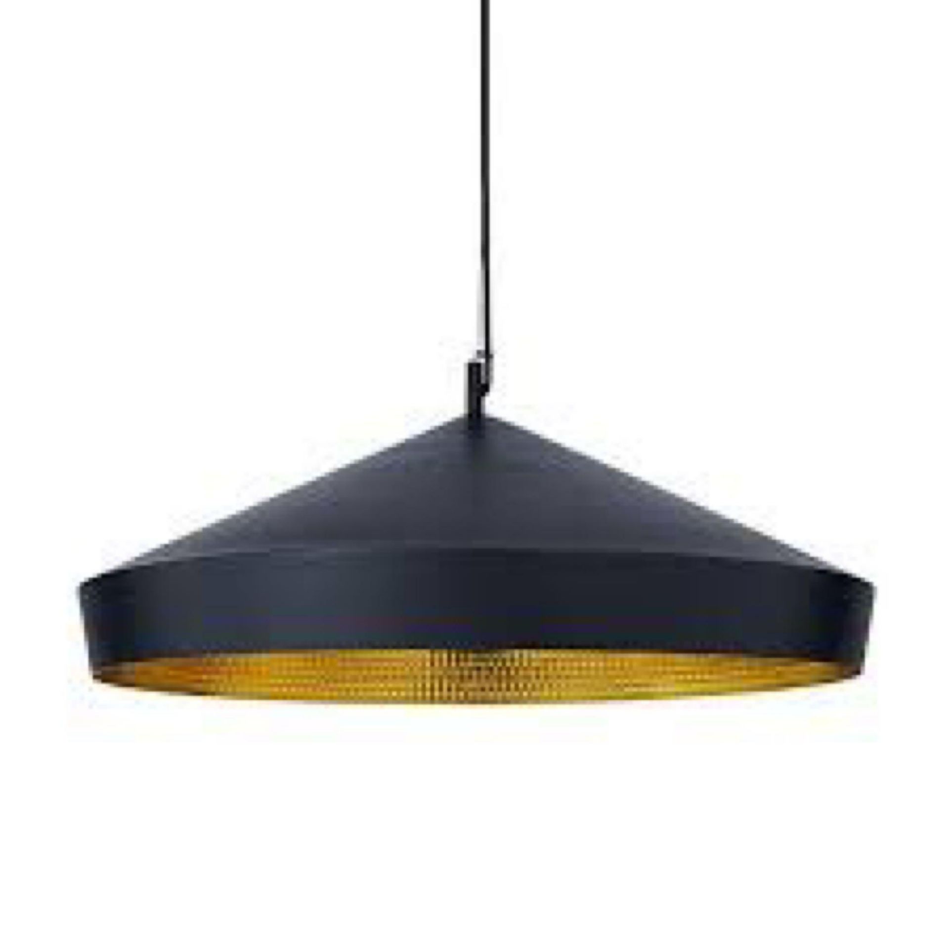 RRP £320 Boxed Tom Dickson Beat Flat Black Designer Ceiling Light Shade 26.174 (Appraisals Available