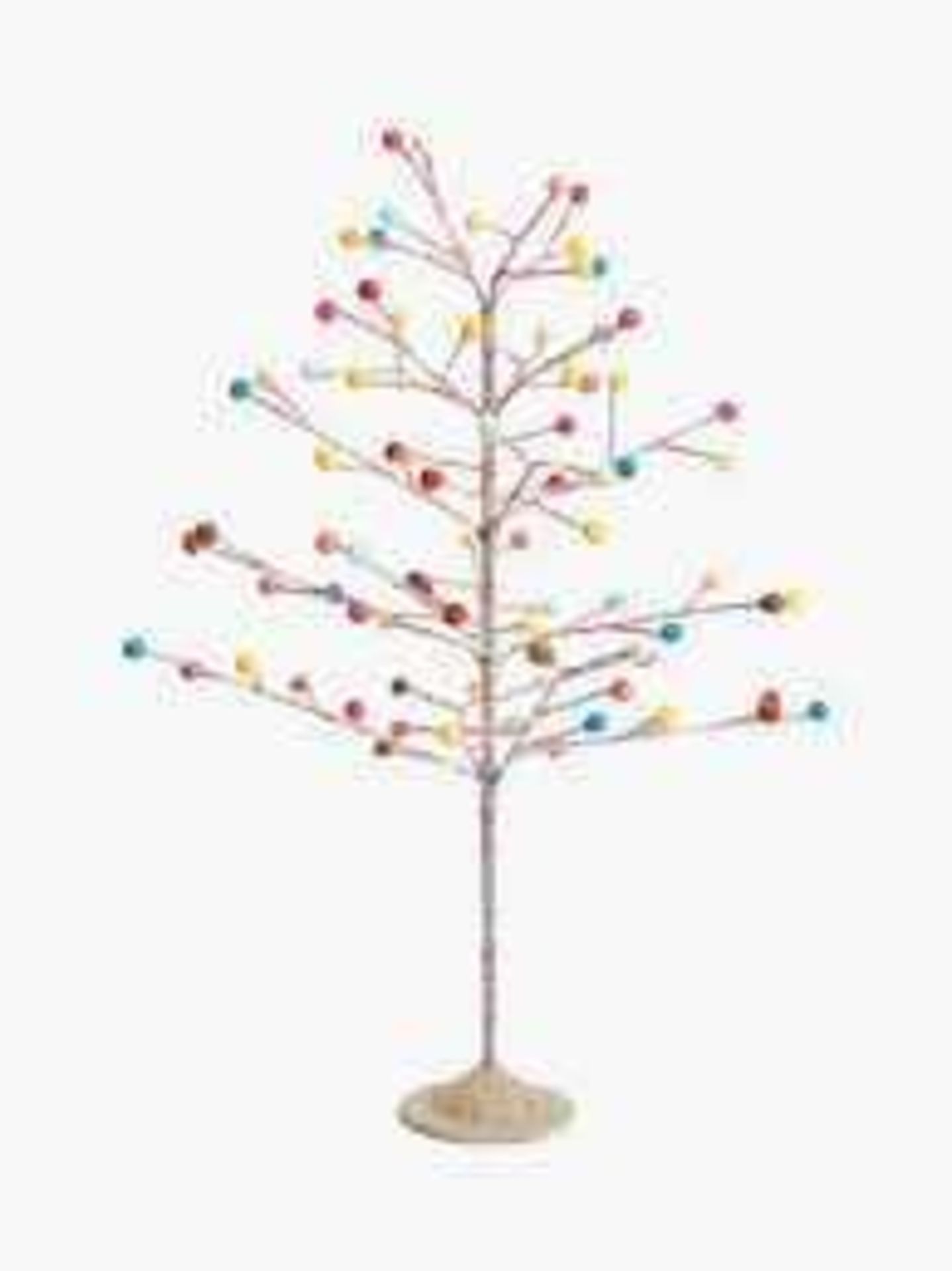 RRP £120 Lot To Contain 4 Boxed Brand New Multi Felt Pom Pom Decretive Interior Design Trees 51.