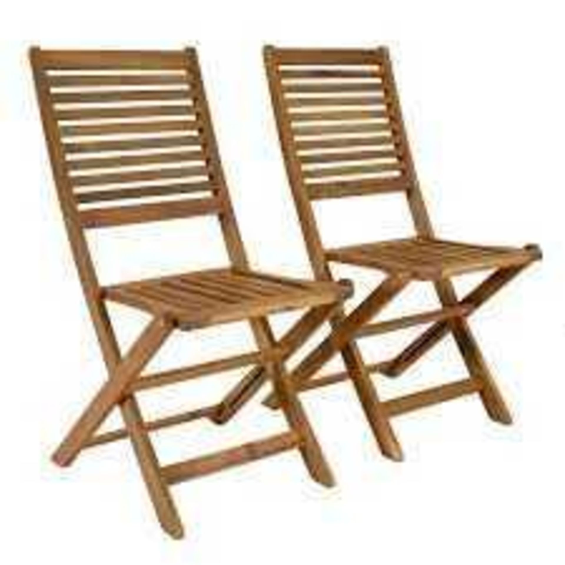 RRP £100 Lot To Contain 4 Wooden Folding Designer Dining Chairs (4711616) (Appraisals Available On