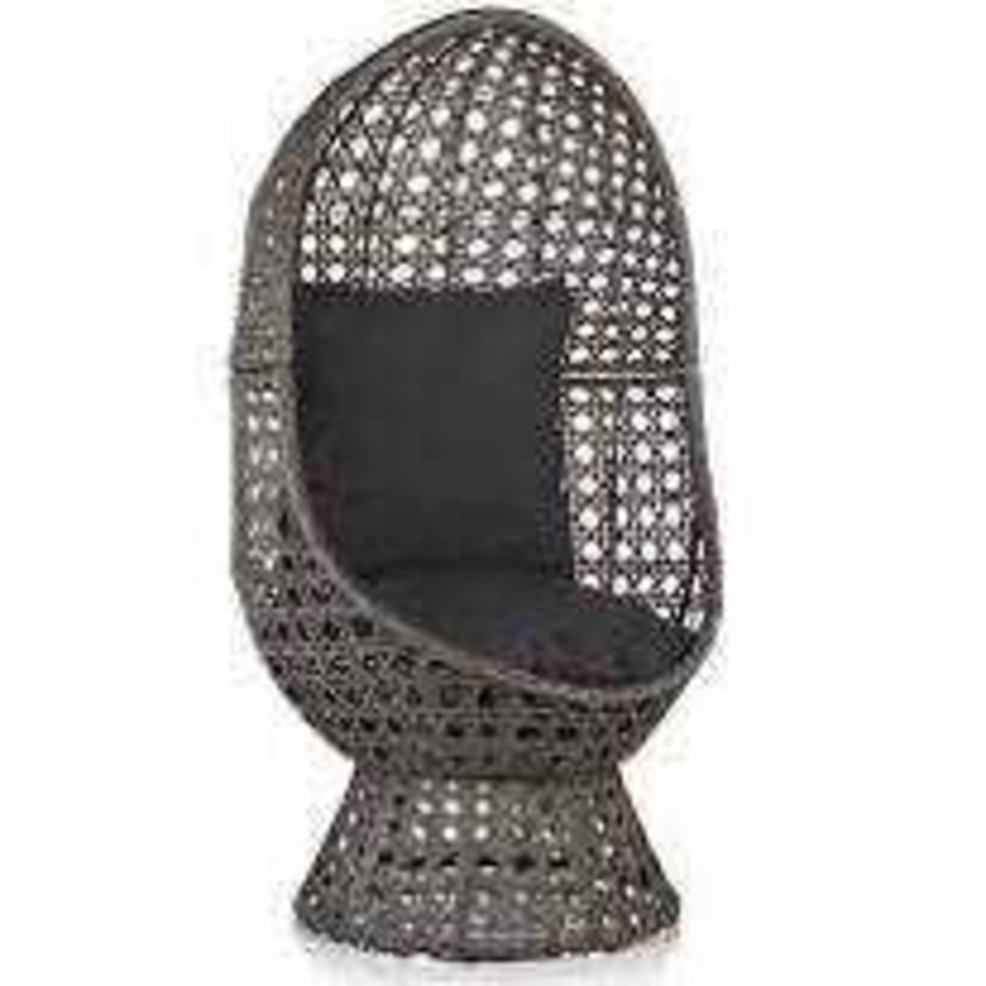 RRP £260 Boxed Cocoon Grey Outdoor Swivel Chair (Appraisals Available On Request) (Pictures For