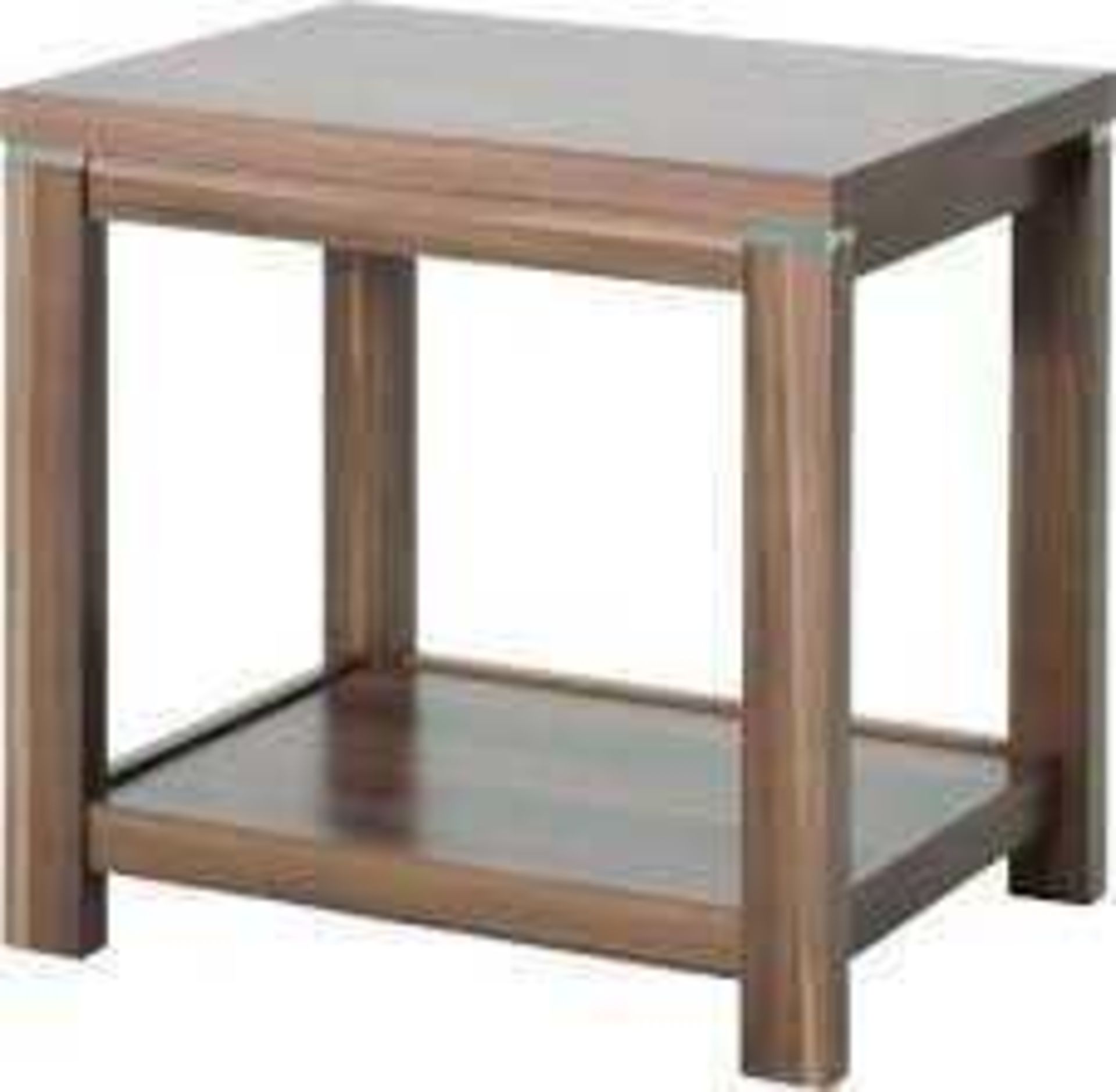 RRP £100 Boxed Small Solid Wooden Sqaure Side Table (Appraisals Available On Request) (Pictures