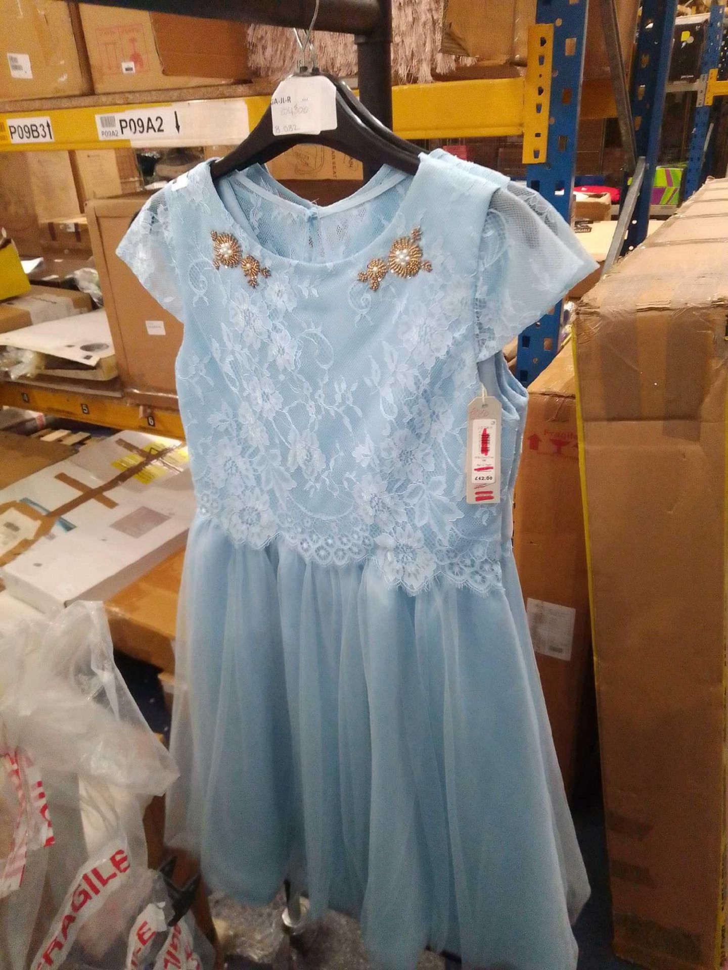 *RRP £135 Lot To Contain 3 Heirloom By John Lewis Aged 13 Girls Blue Dresses 8.082 (Appraisals