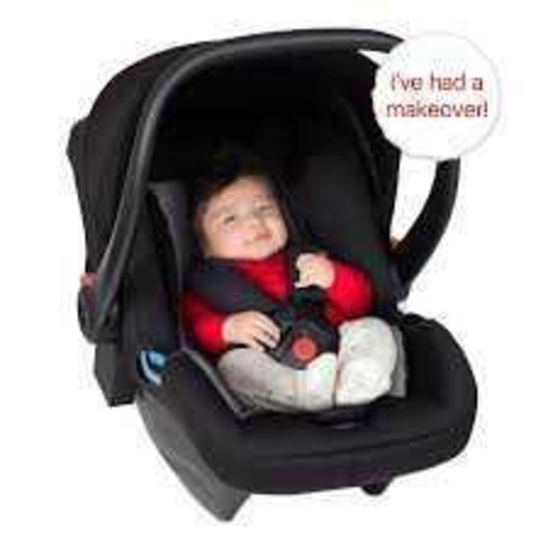 RRP £100 Boxed Your Baby In Car Newborn Baby Safety Seat In Black (Appraisals Available On