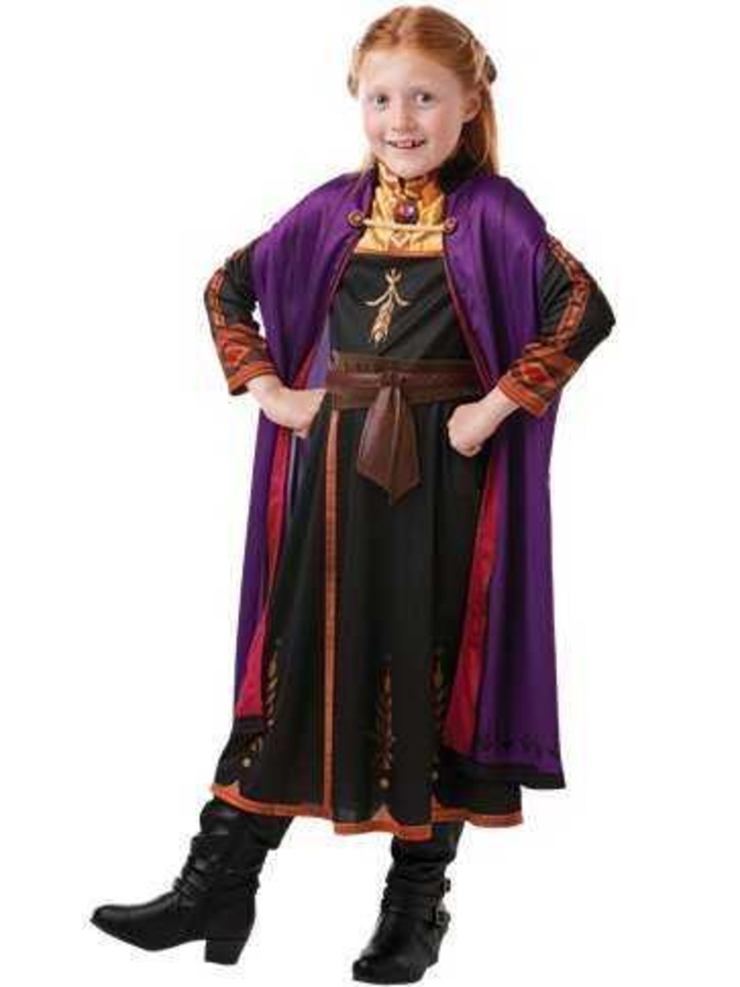 (Jb) RRP £120 Lot To Contain 4 Brand New Bagged Disney Frozen 2 Anna Fancy Dress Costumes For Child