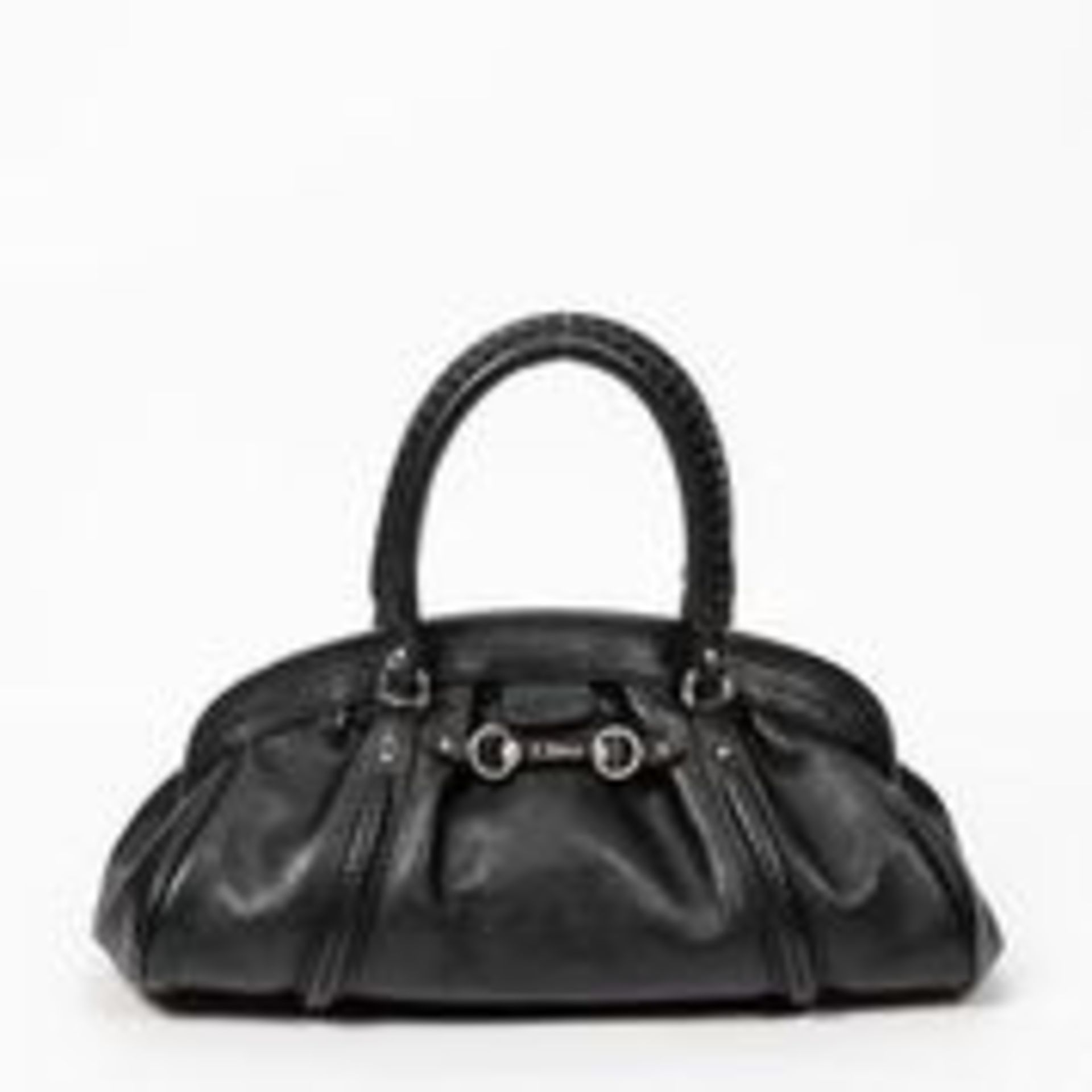 RRP £1,890 Dior Braided Handle Shoulder Bag Black - AAN0984 - Grade A - Please Contact Us Directly