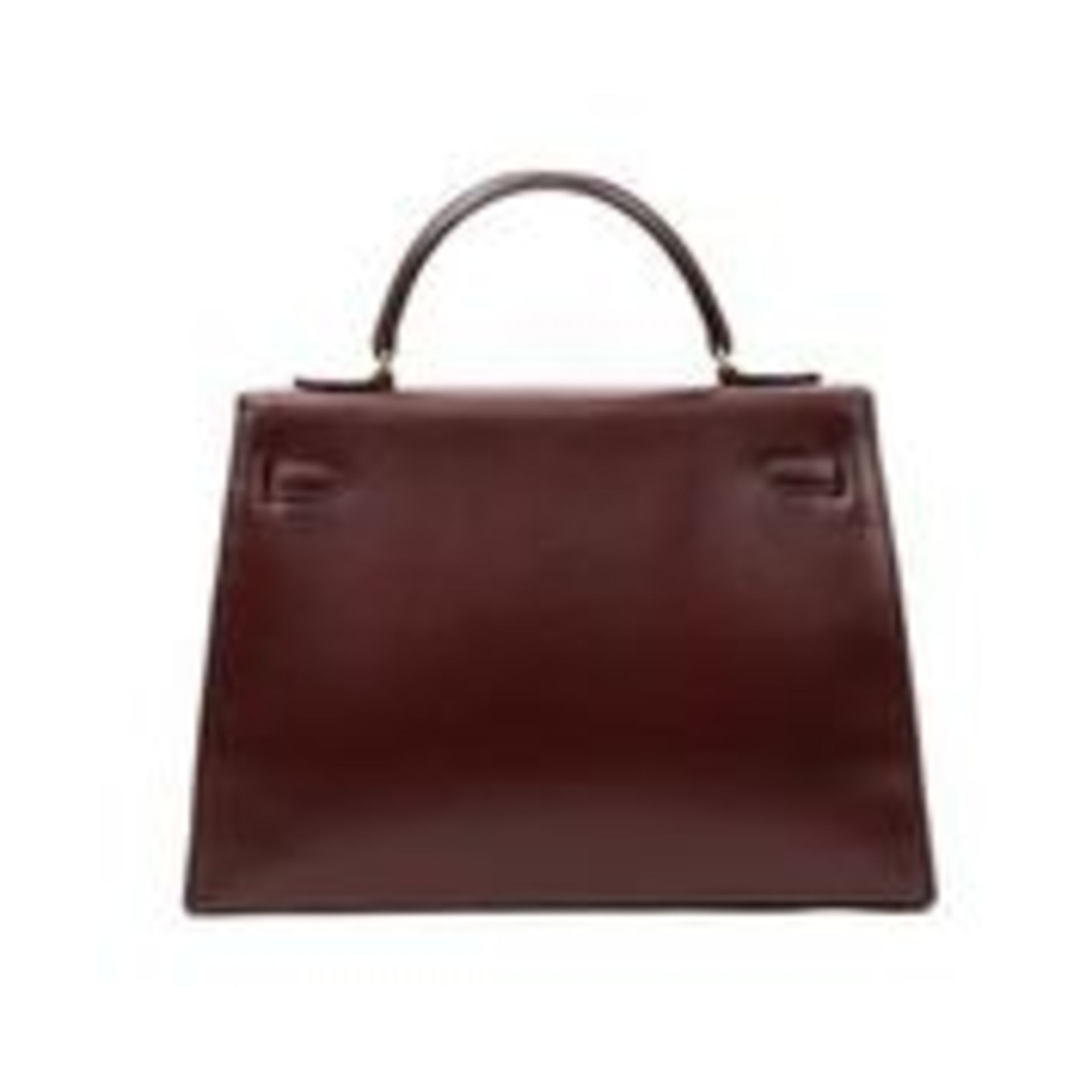 Vintage Hermes Kelly Handbag Wine - EAG5137 - Grade AB - Please Contact Us Directly For Shipping - Image 2 of 5