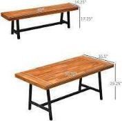 RRP £150 Out Sunny Rustic Rectangular Dining Table (Appraisals Available On Request) (Pictures For