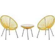 RRP £100 2 Salsa Outdoor Rope Garden Dining Chairs 3032904 (Appraisals Available On Request) (
