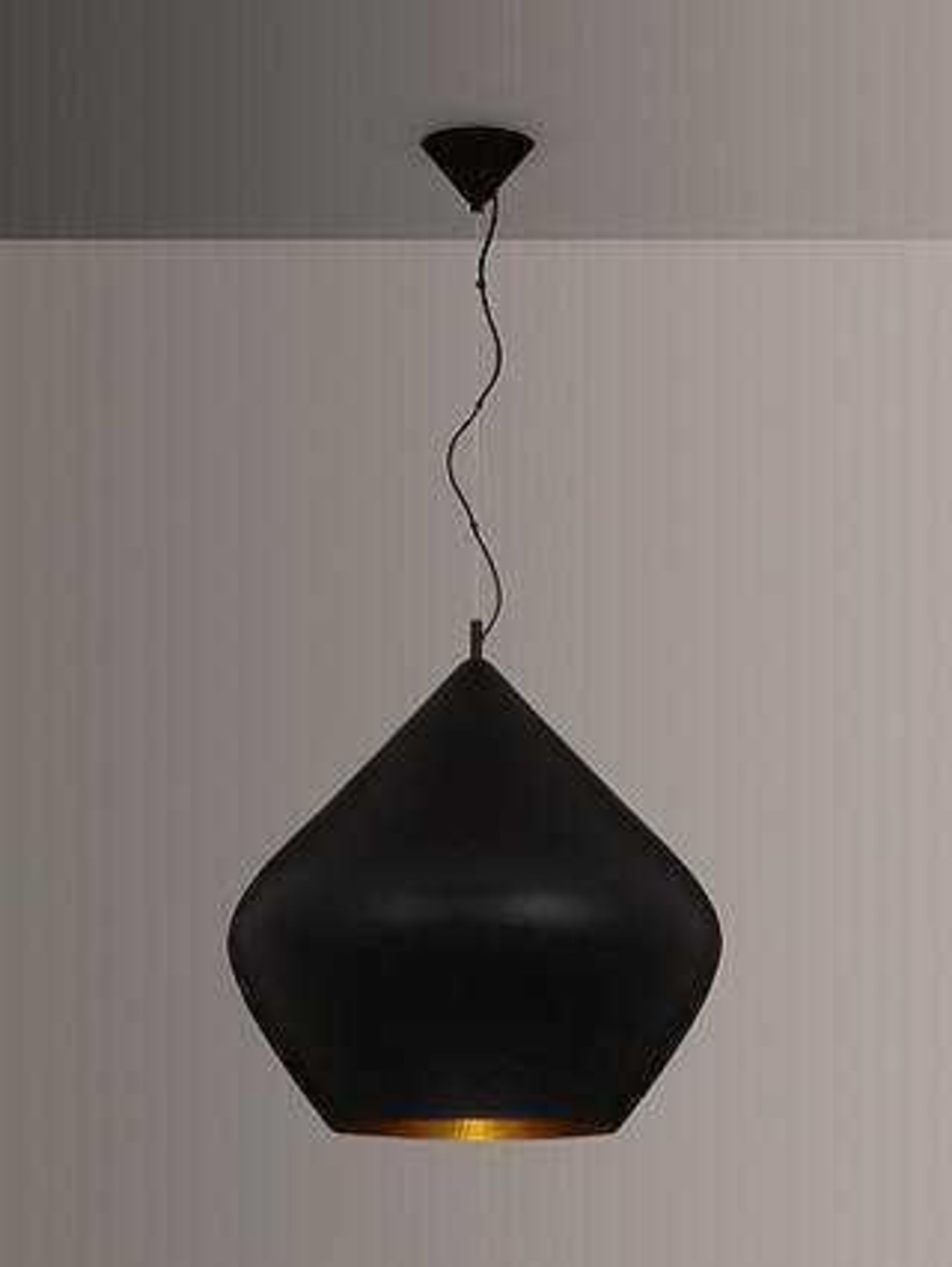 RRP £425 Boxed Tom Dickson Spout Pod Beat Shade In Black 2.133 (Appraisal Available On Request) (