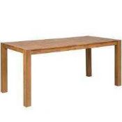 RRP £400 Boxed Small Extending Rectangular Solid Oak Designer Dining Table (Appraisals Available