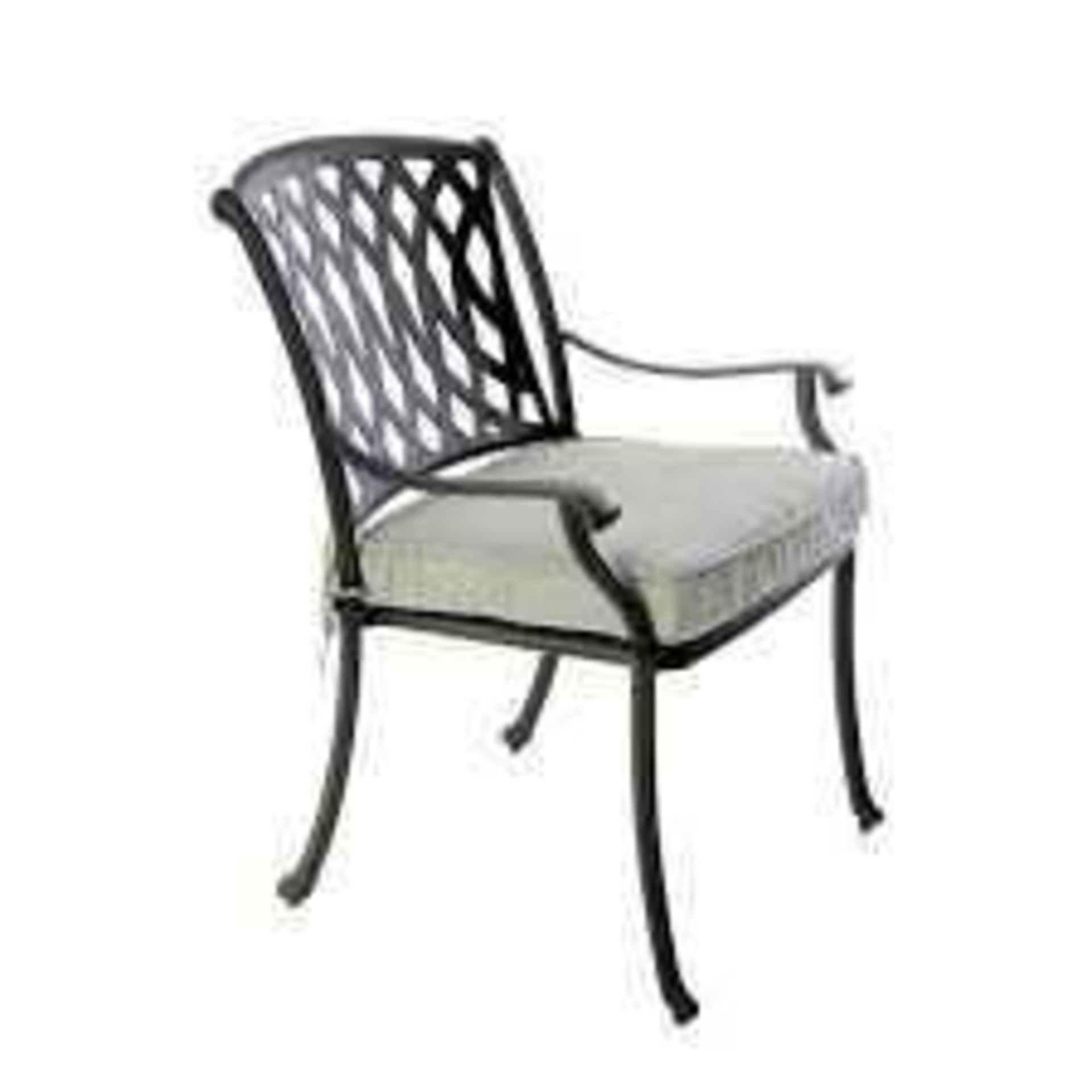 RRP £110 Unboxed Metal Mesh Garden Chair (Appraisals Available On Request) (Pictures For