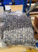 RRP £200 Iona Wave Ink 50X50 Scatter Cushions 48.016 (Appraisals Available On Request) (Pictures For