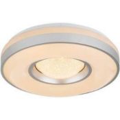 Combined RRP £110 Lot To Contain Led Ceiling Light And Search Light Bathroom Finish Flush Light (