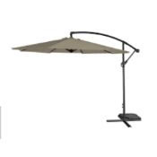 RRP £160 Boxed Escobar 3M Cantiliver Garden Parasol (Appraisals Available On Request) (Pictures