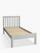 RRP £175 Boxed John Lewis And Partners Wilton 90X190Cm Grey Wooden Bedsted 3018653 (Appraisals