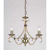 RRP £130 Boxed Bernice 3 Light Pendant (Appraisals Available On Request) (Pictures For