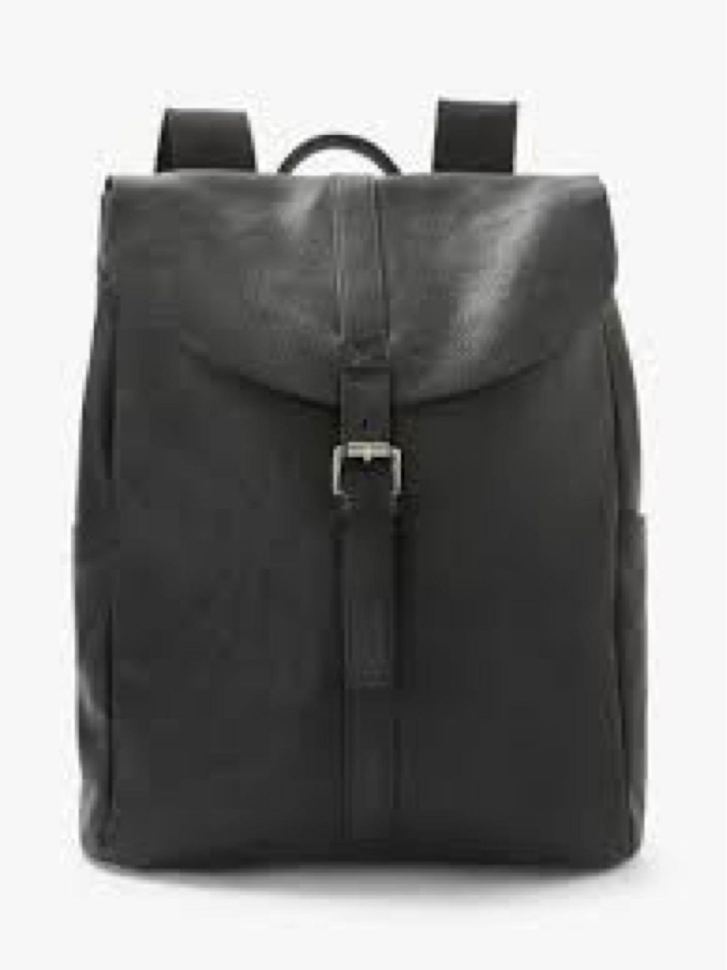 RRP £140 Black Leather John Lewis Backpack 2.134 (Appraisal Available On Request) (Pictures For