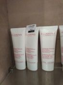 Combined RRP £60 To Include 3 Clarins Paris Exfoliating Body Scrub For Smooth Skin 100Ml Bottles (